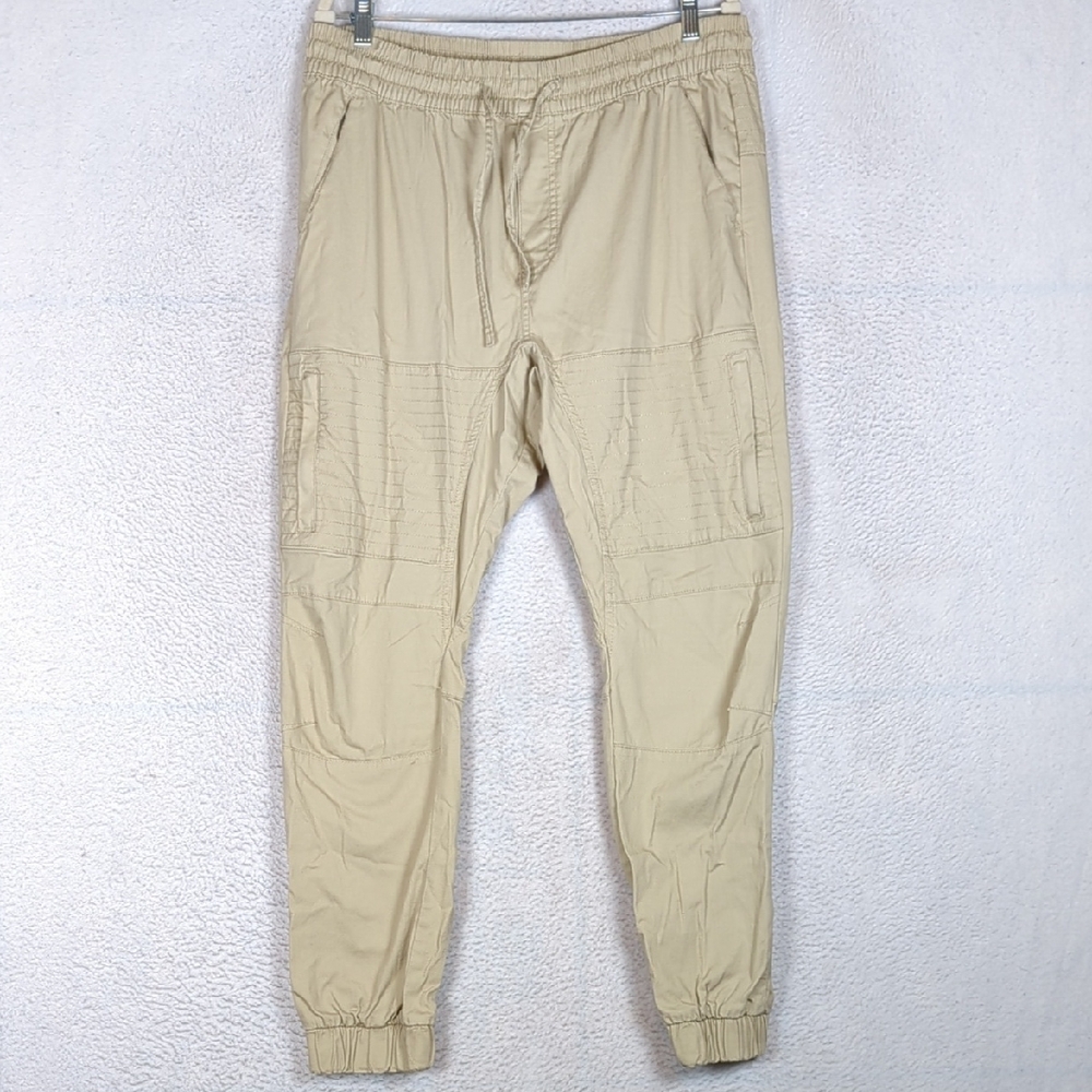 Basement Men's Tan Stretch Casual Slim Fit‎ Joggers Size XL